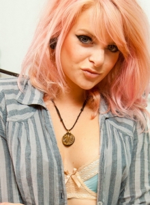 SpunkyAngels: Petite British babe Rachael Lauren loves to show off her perky tits and tight ass as she strips naked
