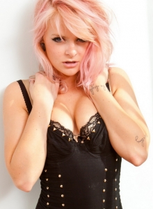 SpunkyAngels: Tight blonde teen Rachael Lauren teases as she strips out of her tiny black top and red shorts