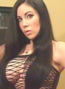 Sweet Krissy: Busty babe Sweet Krissy shows off her huge tits in her skimpy skin tight outfit