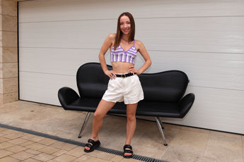 LEATHER BELT with Kate Quinn - ALS Scan