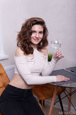 Kassie nude in erotic BISTRO SET gallery - MetArt.com
