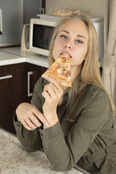 PIZZA CAUSED THE DESIRE with Orika - Stunning 18