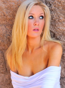 Emily strips from her white dress