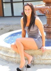 Harper in her micro dress and spreading