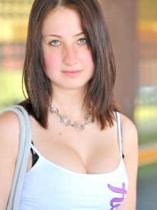 Public nude with Veronika
