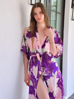 Olivia in The Purple Kimono - FTVGirls.com
