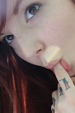 Ivy Snow wears a skimpy string bikini