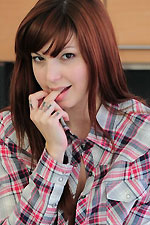 Ivy Snow gets playful in the kitchen with her trusty friend
