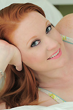 Lucy Ohara gets her trusty toy and has fun in bed