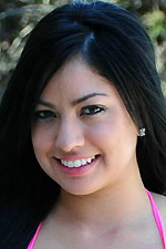 Cierra Spice wears just a bikini by the pool and has some fun with whip cream