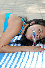 Lupe gets a great naked workout with the help of a friend