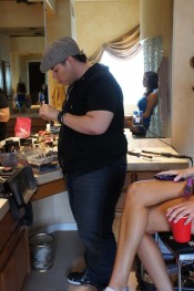 Danni Cole, behind the scenes footage of sweet, sassy and sexy busty brunette