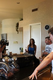Danni Cole, behind the scenes footage of sweet, sassy and sexy busty brunette