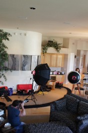 Danni Cole, behind the scenes footage of sweet, sassy and sexy busty brunette