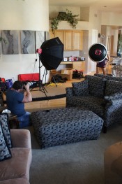 Danni Cole, behind the scenes footage of sweet, sassy and sexy busty brunette