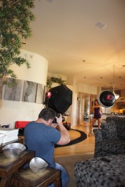 Danni Cole, behind the scenes footage of sweet, sassy and sexy busty brunette