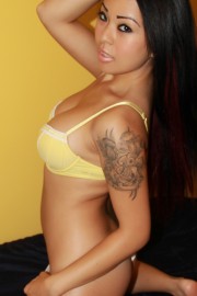 Hot Yellow Bra and Sexy Thong...