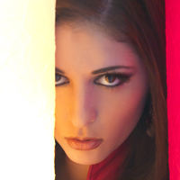Carlotta Champagne Red Leather
