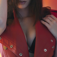 Carlotta Champagne Red Leather