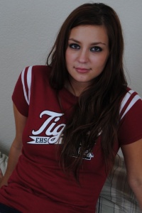 Chubby Girls: Samantha's too fat for her old high school shirt