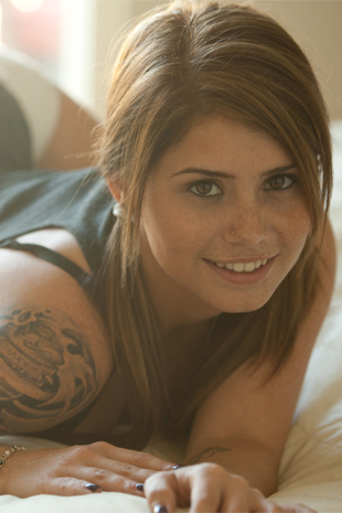 White Shorts on Bed
