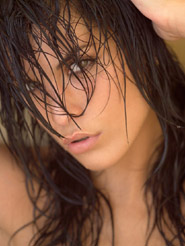 Obsession - Beautiful brunette Nelly presents her fabulous naked body. Take a deep look into her meszmerizing dark eyes and get addicted.