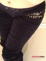 Anastasia Harris just in her Juicy pants at home