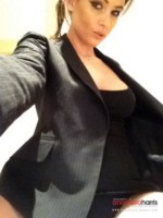 Anastasia Harris stips from her little black dress