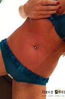 Lucy Anne Slips Off Her Little Blue Bra