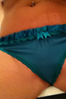 Lucy Anne Slips Off Her Little Blue Bra