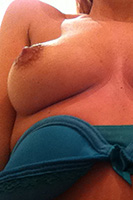 Lucy Anne Slips Off Her Little Blue Bra