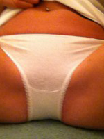 Lucy Anne looks sexy in her white top and white panties