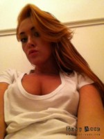 Lucy Anne looks sexy in her white top and white panties