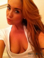 Lucy Anne looks sexy in her white top and white panties