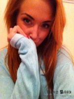 Lucy Anne looks cute in her blue top and white panties