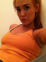 Lucy Anne shows you her new gym outfit at home