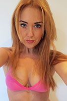 Lucy Anne Strips Her Pink Bra And Thong