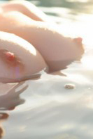 Lucy V peels off her bikini and gets wet in the pool