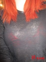 Lucy V relaxes at home and shows off her big boobs