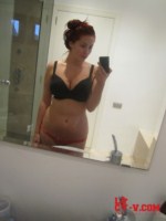 Lucy V takes a soapy wet shower at home