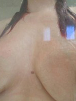 Lucy V takes a soapy wet shower at home