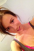 Lauren Strips Her Cute Dress And Pink Lingerie