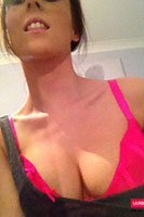 Lauren Strips Her Cute Dress And Pink Lingerie