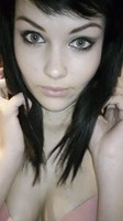 Mellisa Clarke plays about at home in her black and pink lingerie
