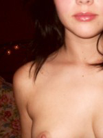 Mellisa Clarke strips from her cute top and little denim shorts