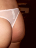 Mellisa Clarke plays about at home in her bra and panties