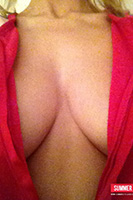 Sweet Summer Slowly Strips Her Fuzzy Onsie