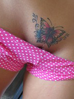 Tommie Jo plays about the house in her PJs and gets naked