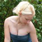 Busting Out of Tight Jean Dress