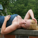 Busting Out of Tight Jean Dress